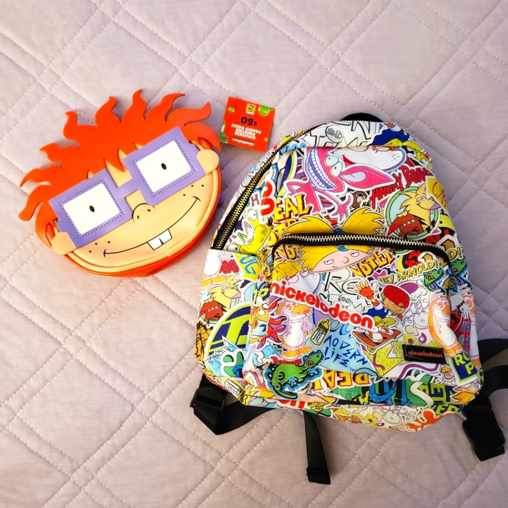 SDCC 2022 Exclusive Nickelodeon Retro 90s Backpack & Rugrats Chuckie Fanny Pack